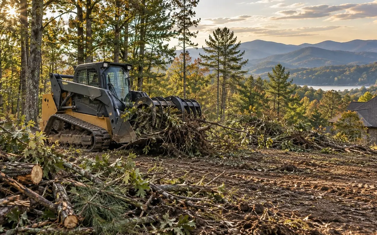 Land Clearing work on an East Tennessee property